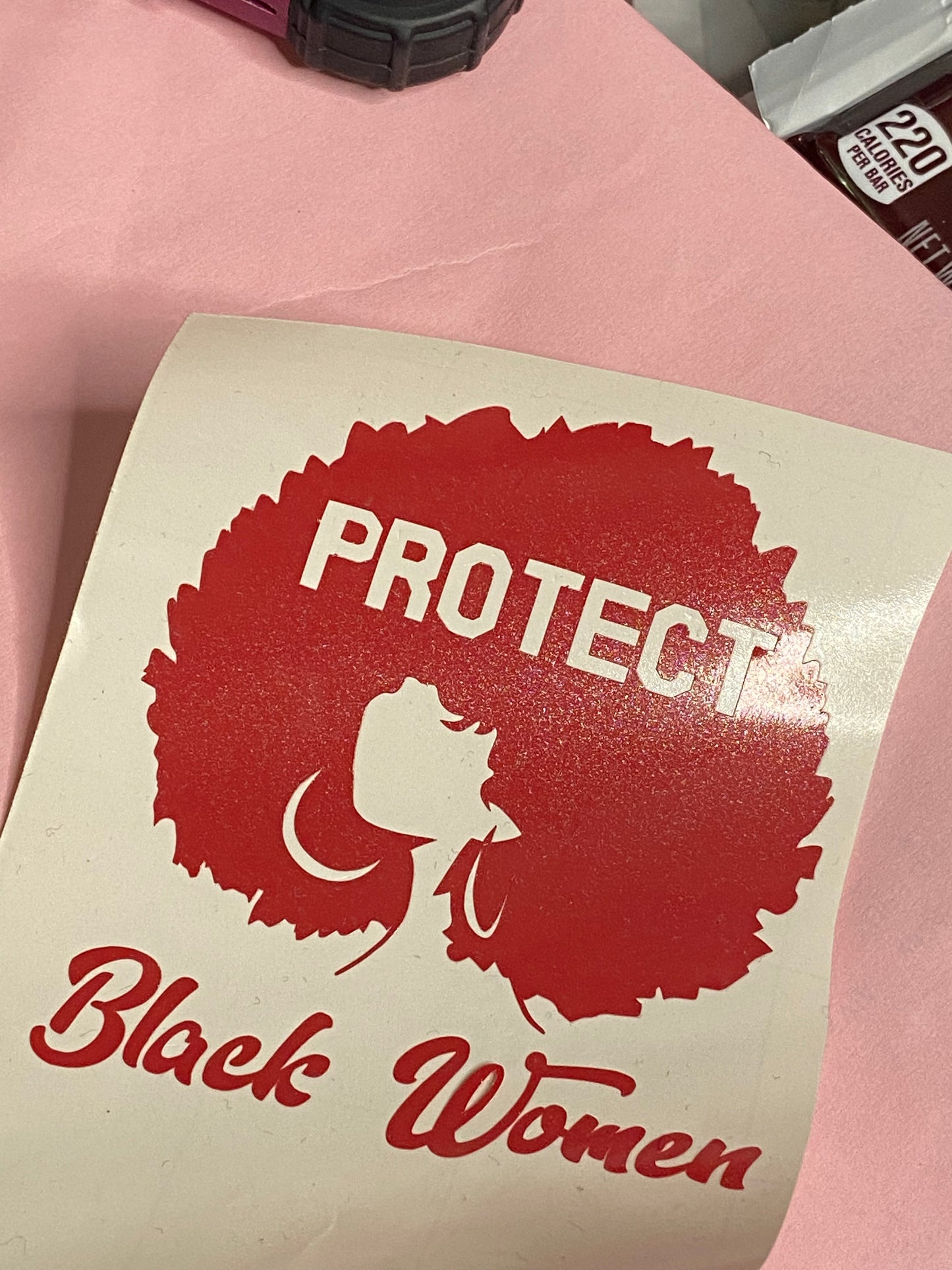 Protect Black Women Decal for car or cell phone