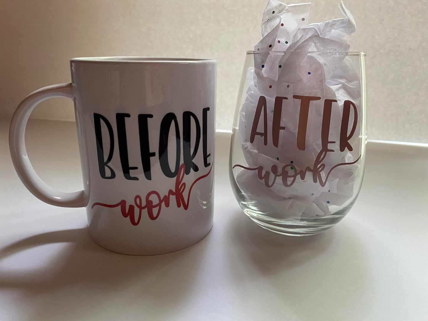 Before & After Work | Mug and Wine Set