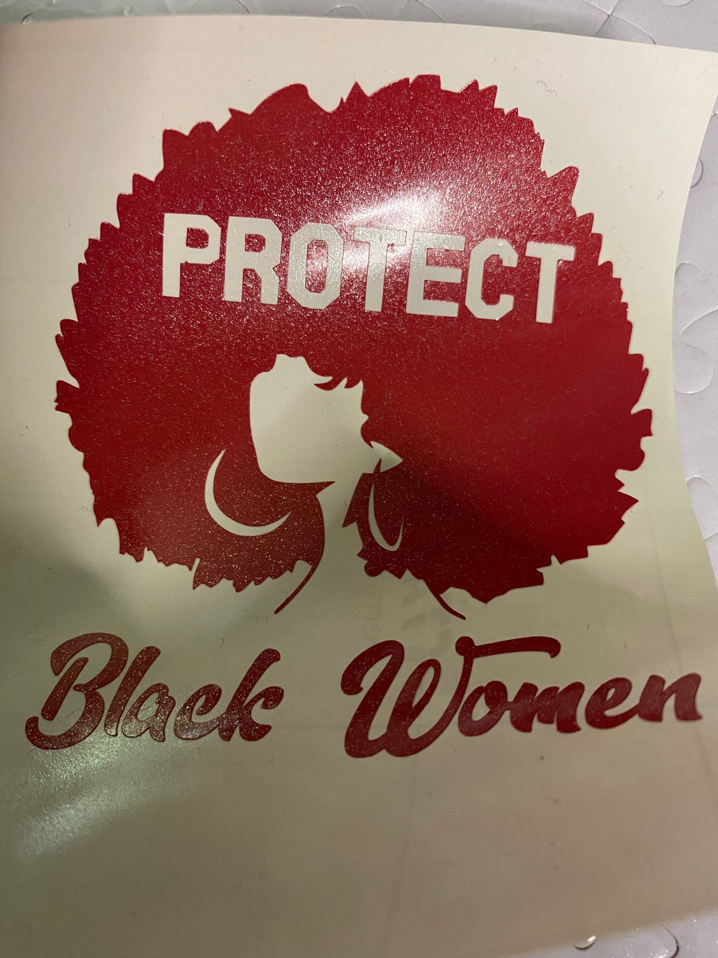 Protect Black Women Decal for car or cell phone