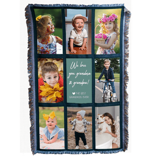 35" x 54" 9-Panel Custom Photo Blanket