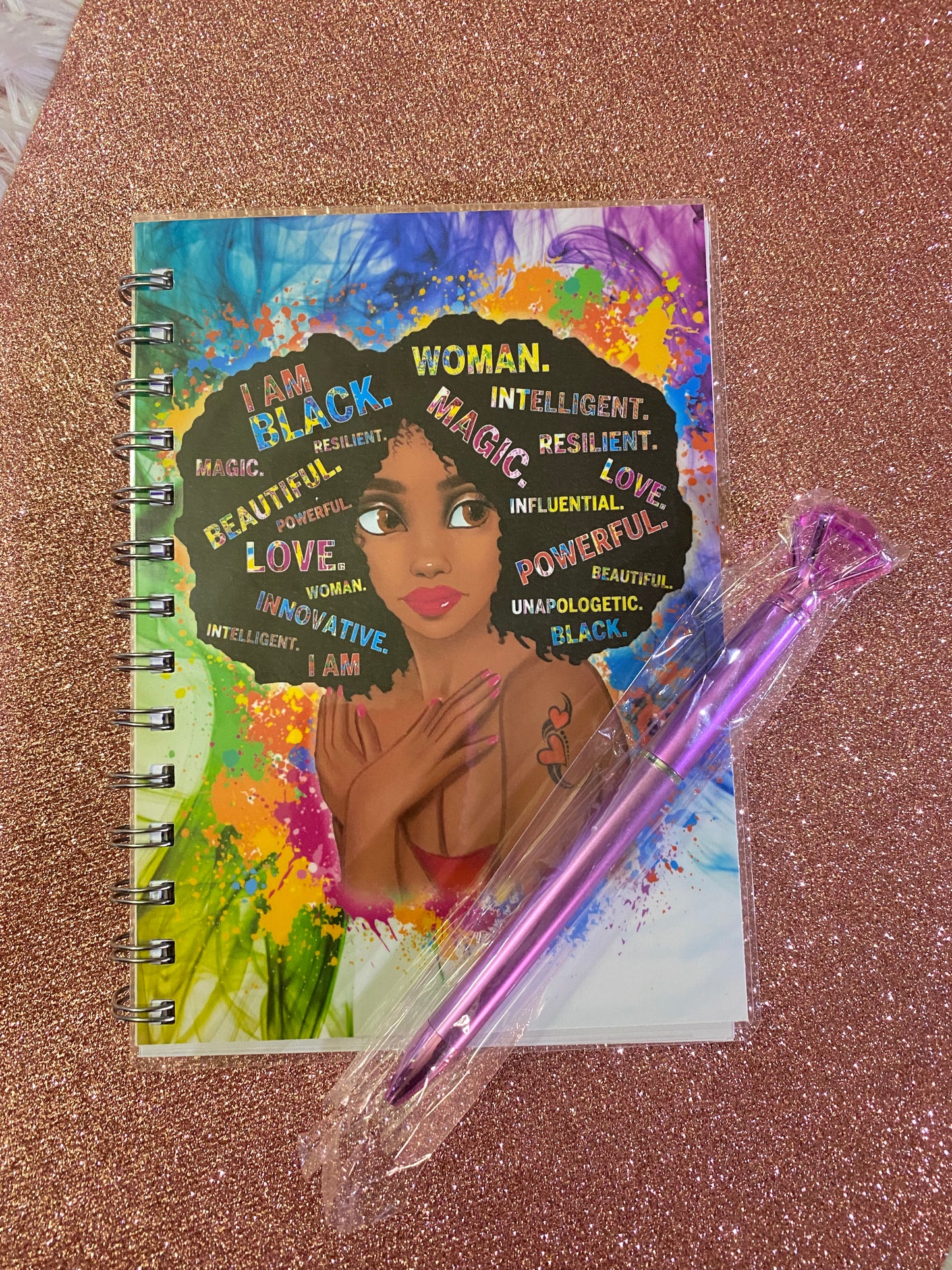 Beautiful Black Woman Journal