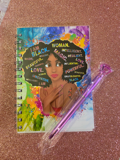 Beautiful Black Woman Journal