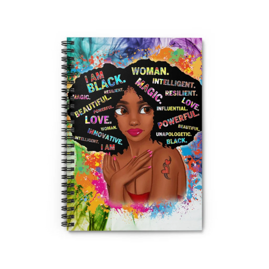 Beautiful Black Woman Journal