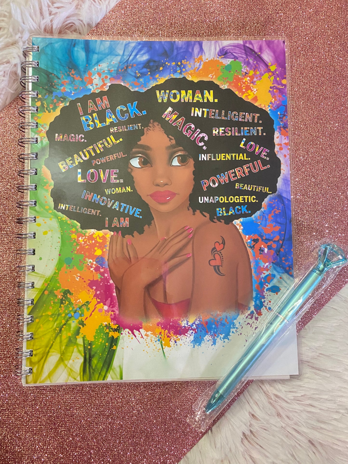 Beautiful Black Woman Journal