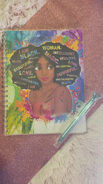 Beautiful Black Woman Journal