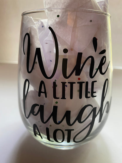 Custom/Personalized Stemless Wine Glasses