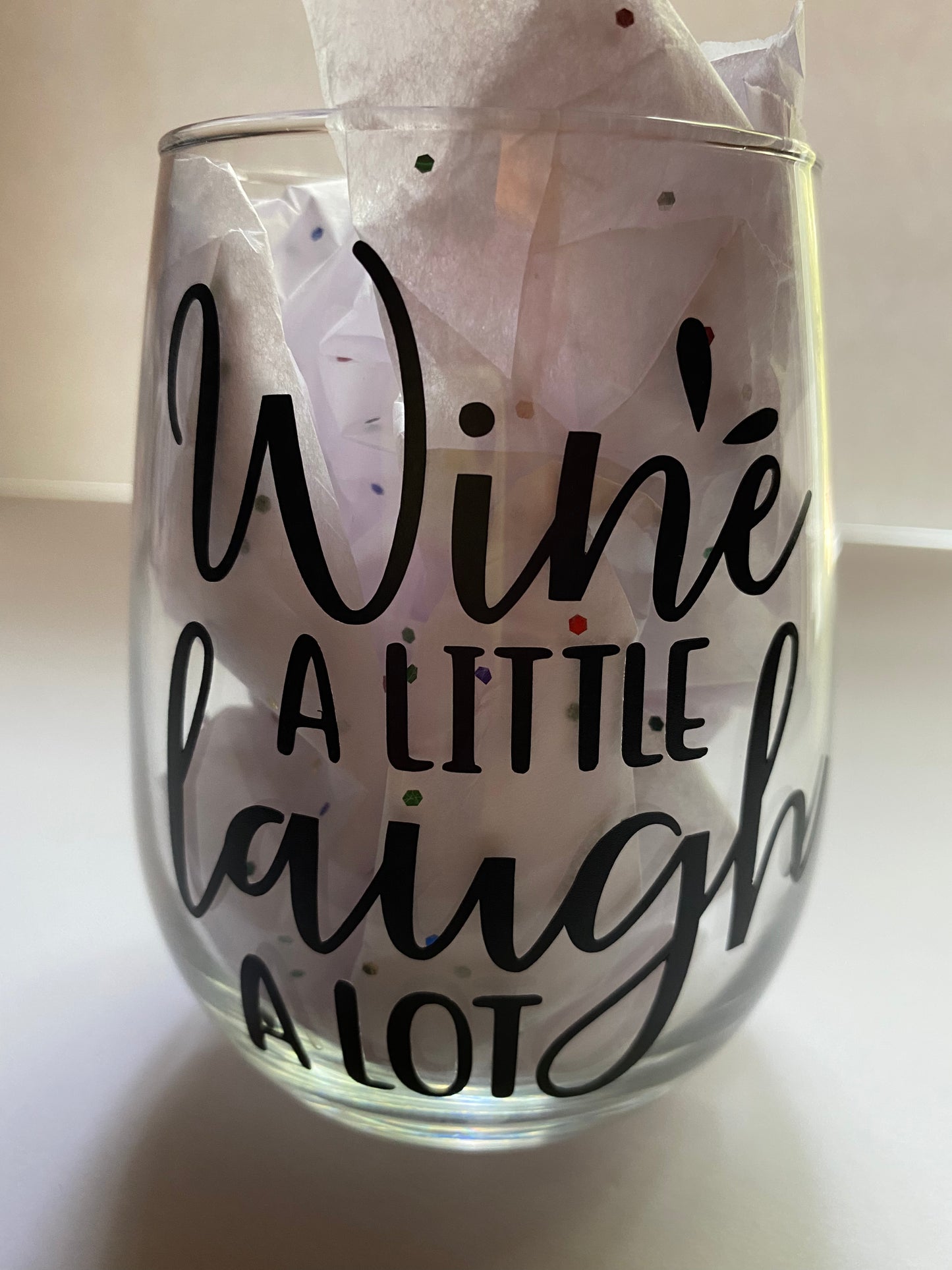 Custom/Personalized Stemless Wine Glasses